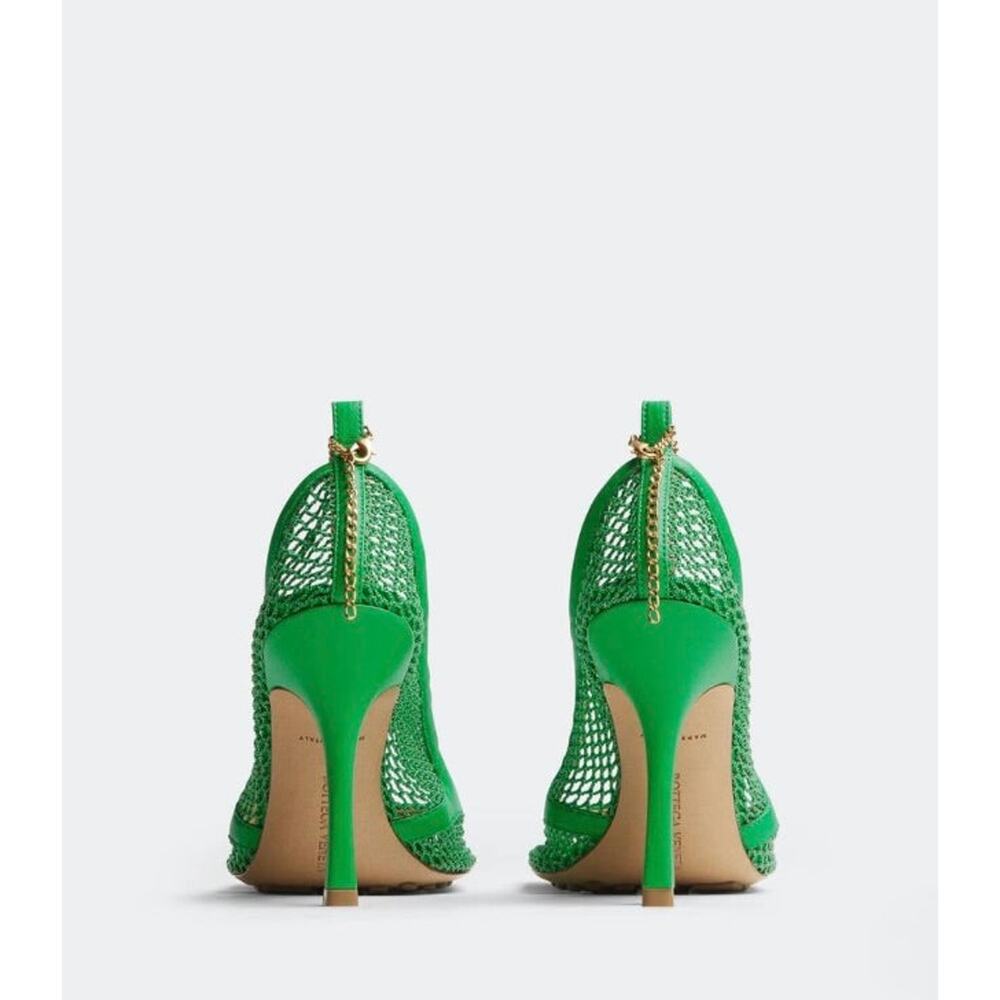 6865 - Bottega Veneta Mesh Square-Toe Pumps - Size 41 - NIB - Picture 3 of 4